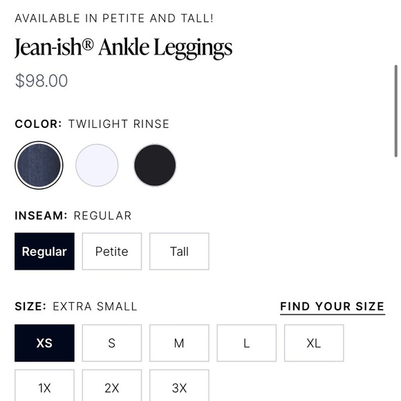 Spanx Blue Jean-ish Ankle Legging with Tummy Support Size XL - Picture 4 of 16